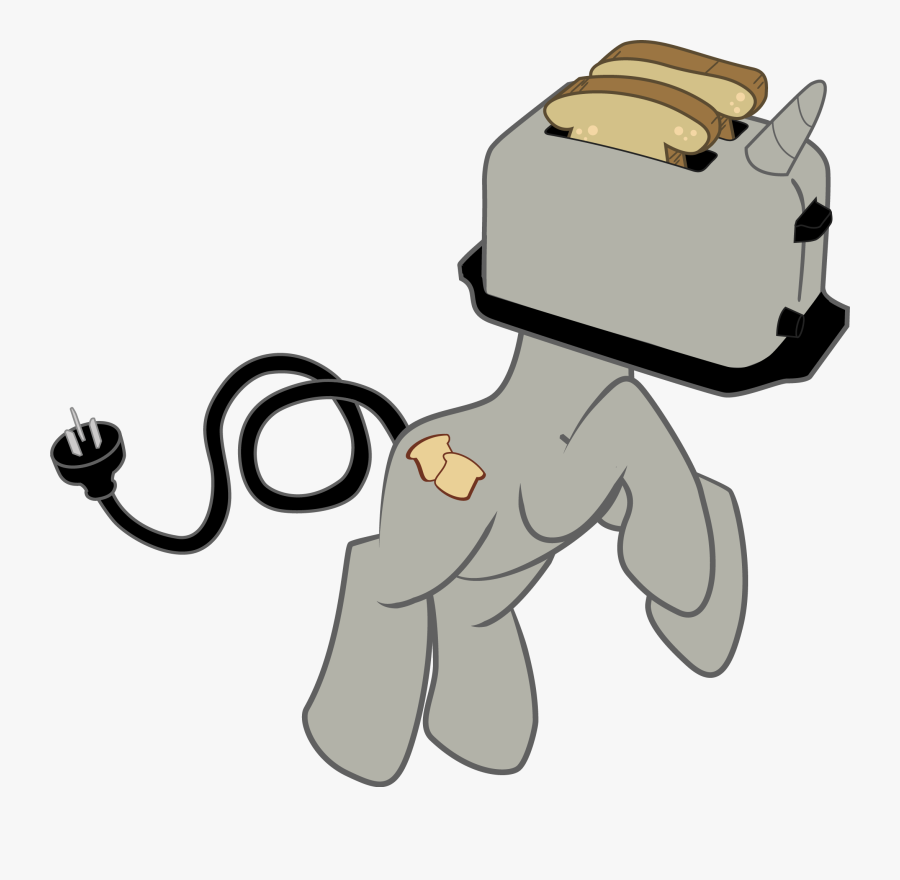 Pony Derpy Hooves Mammal Cartoon Vertebrate Horse Like - My Little Pony Toaster, Transparent Clipart