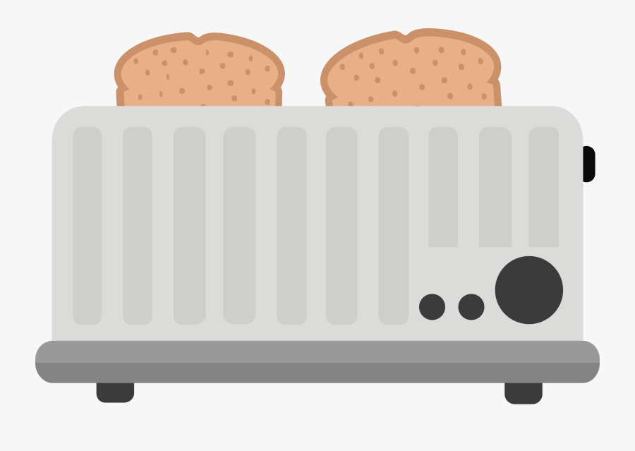 White Toaster Png Image - Toast In Toaster Clip Art, Transparent Clipart