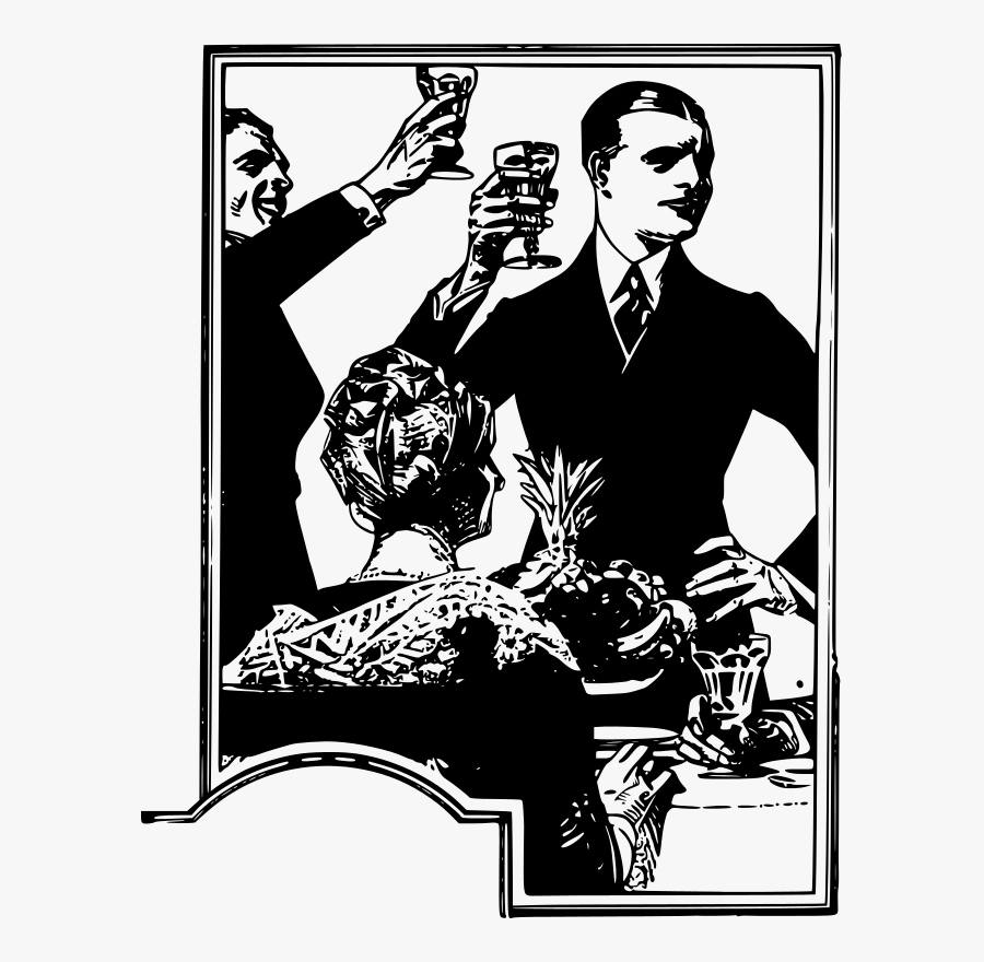A Toast - Clip Art, Transparent Clipart