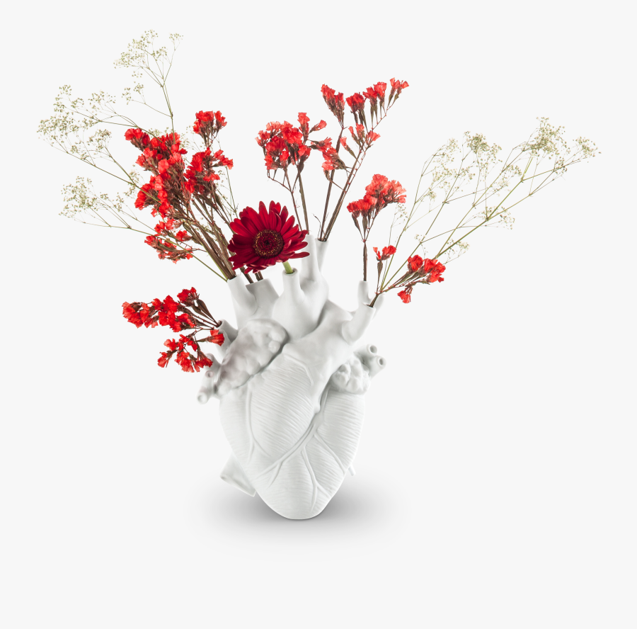 Clip Art Love In Bloom Gessato - Heart Vaso, Transparent Clipart