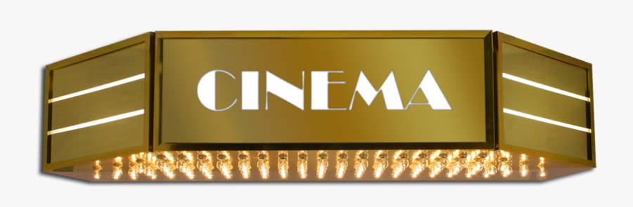 Hollywood Cinema Identity Sign - End Cinema Signs, Transparent Clipart
