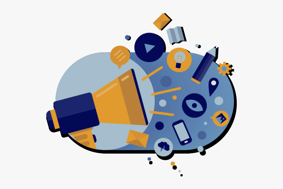 - Flat Design Png Marketing Clipart , Png Download - Publicidad En Una Empresa, Transparent Clipart