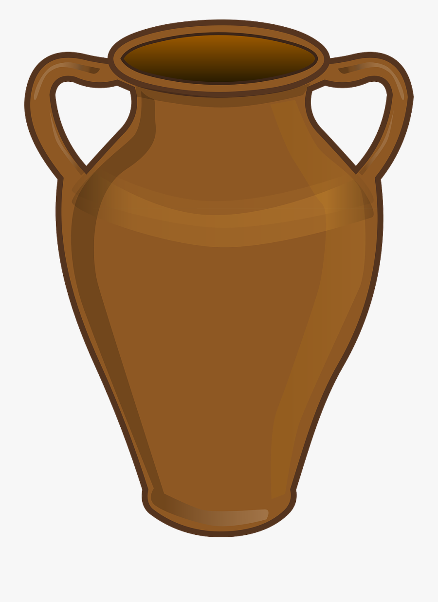 Vase, Urn, Clay Pot, Amphora, Clay Jar, Jar, Terracotta - Pottery Clipart, Transparent Clipart