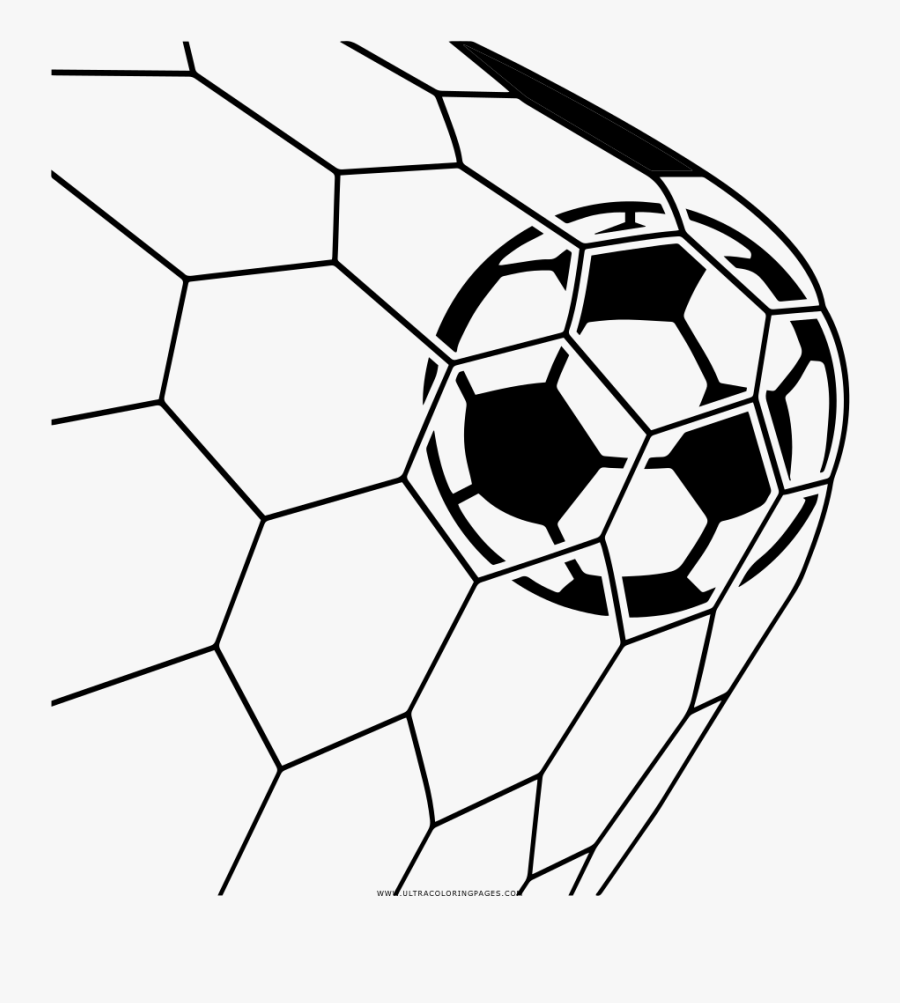 Goal Coloring Page - Soccer Goal Clipart Transparent Background, Transparent Clipart