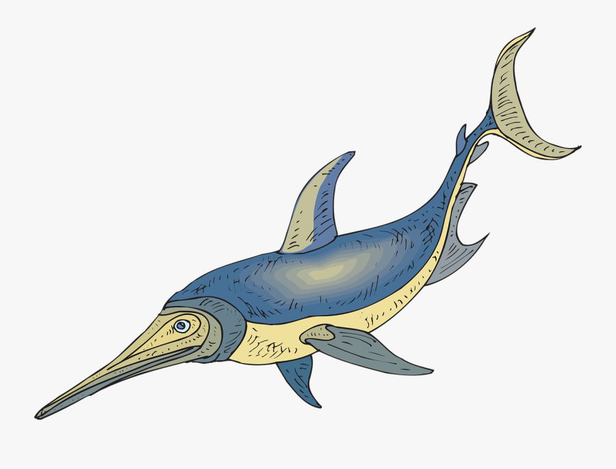 Swordfish Clipart 10, Buy Clip Art - Ichthyosaurus Clipart, Transparent Clipart