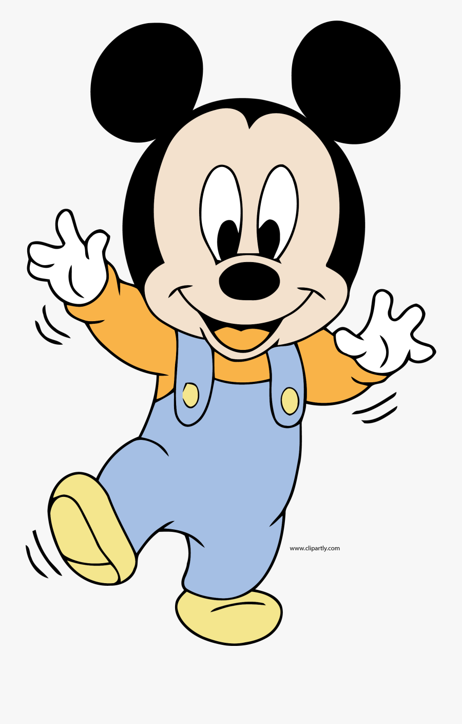 Disney Baby Mickey Balance Clipart Png - Mickey Bebe Para Colorear, Transparent Clipart