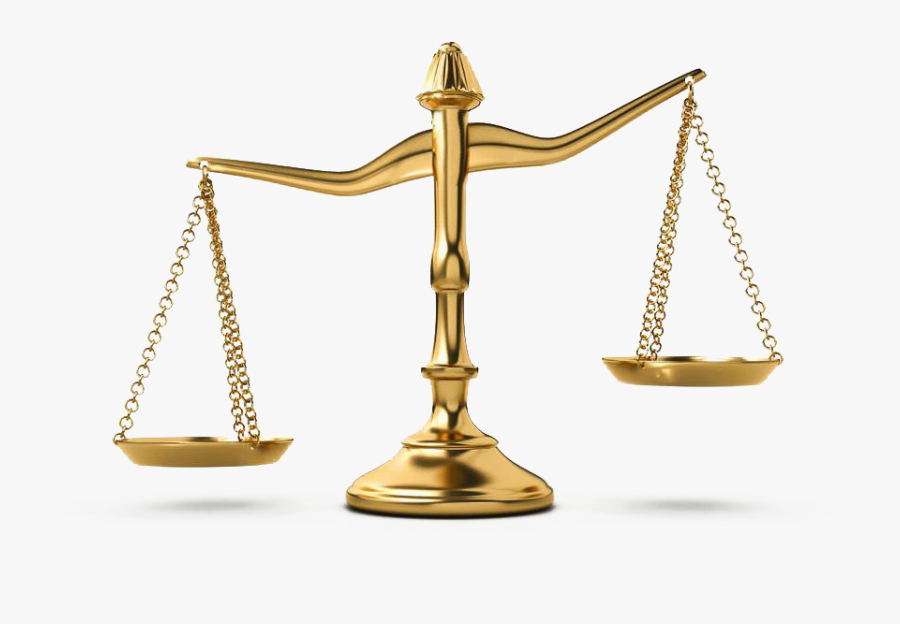 Golden Balance Court Scales Justice Of Judiciary Clipart - Gold Scales Png, Transparent Clipart
