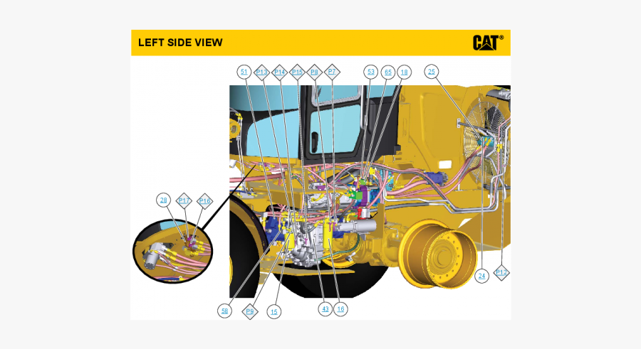 Cat Excavator Clipart - Caterpillar, Transparent Clipart