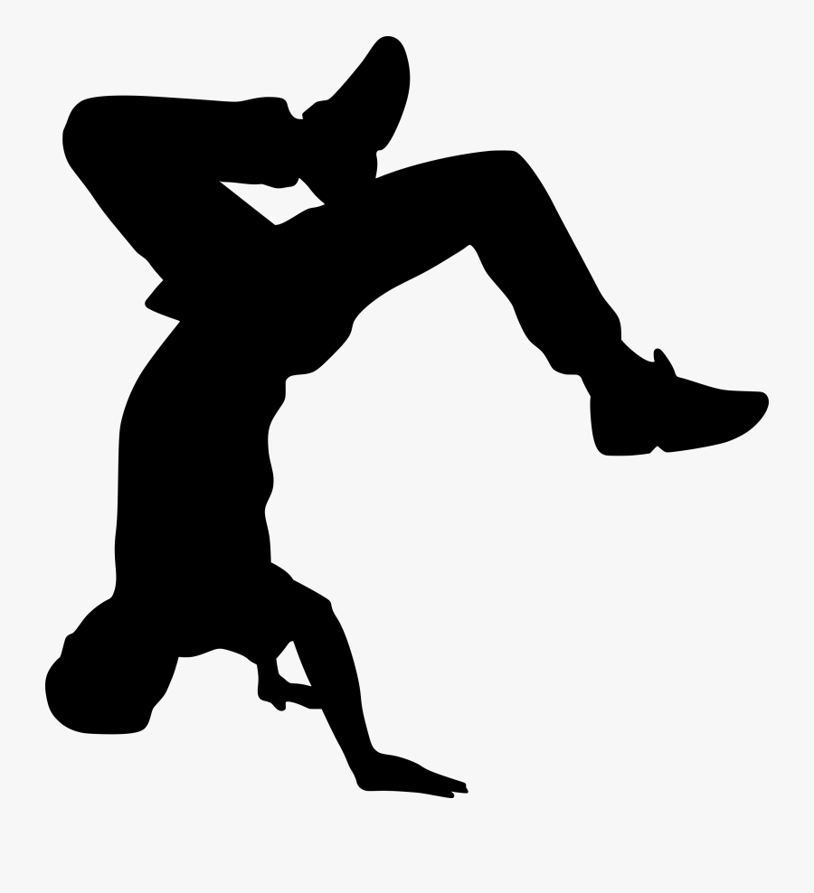 Portable Network Graphics Clip Art Silhouette Dance - Break Dancer Silhouette Transparent Background, Transparent Clipart