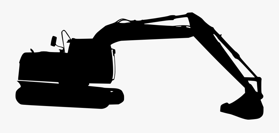 Excavator Clip Art Portable Network Graphics Backhoe - Silhouette Excavator Png, Transparent Clipart