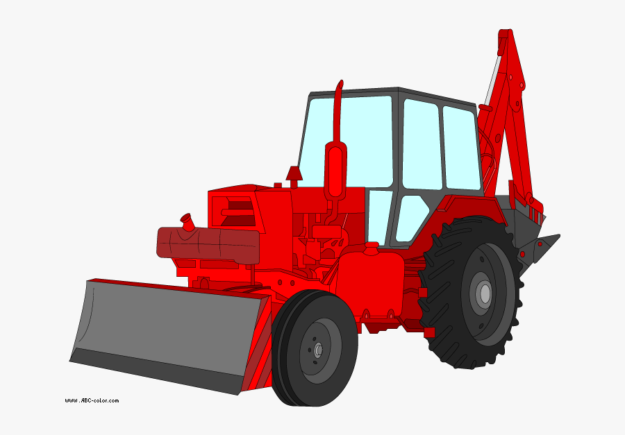 Image Black And White Download Raster Excavator - Digger Clipart Red, Transparent Clipart