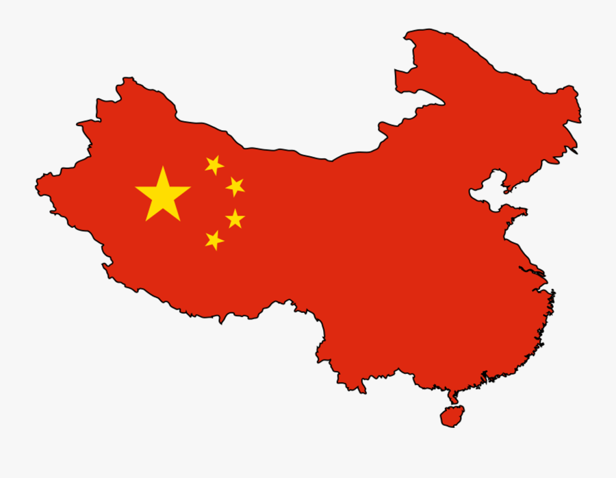 China Transformed - China Flag Inside Country, Transparent Clipart