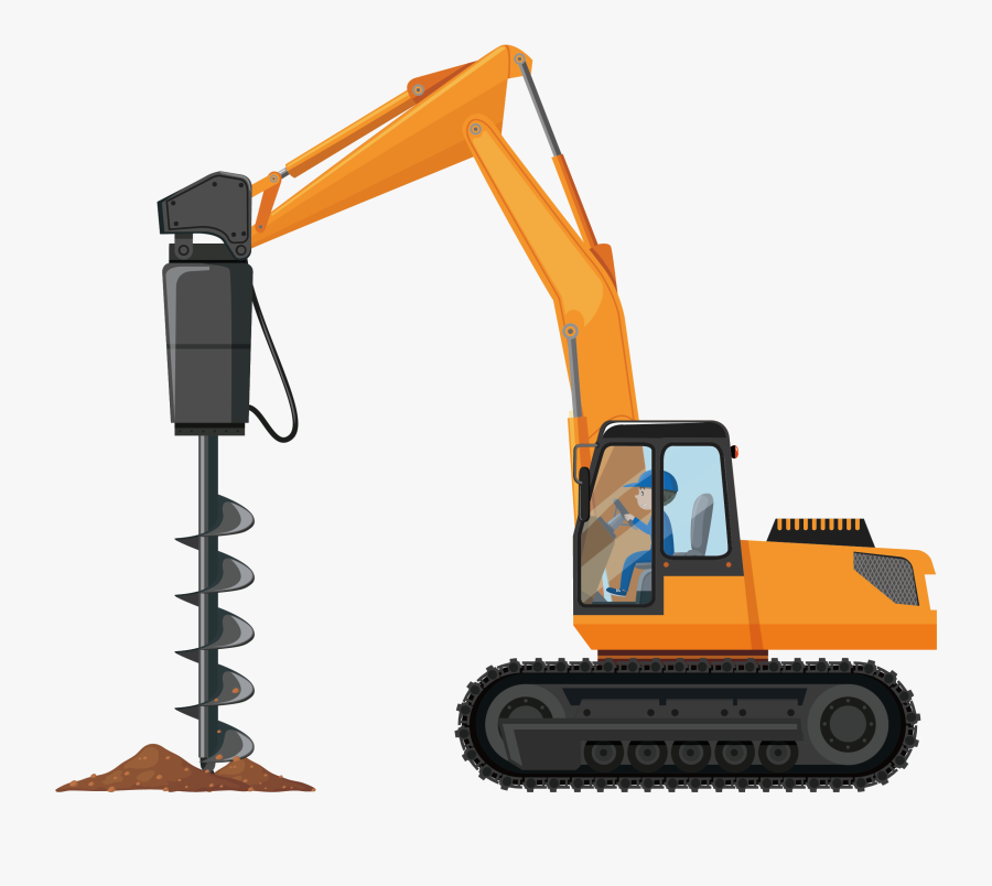 Heavy Architectural Engineering Vehicle - Construction Vehicles, Transparent Clipart