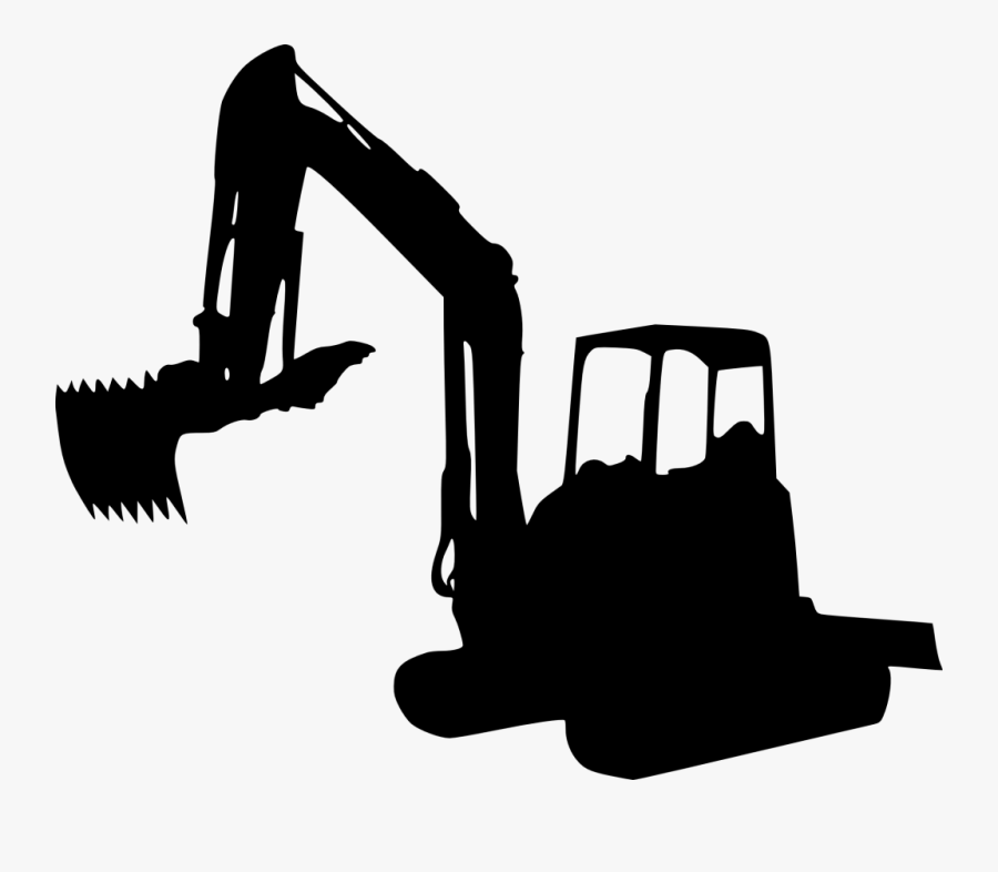 Excavator Silhouette Clip Art - Png Excavator, Transparent Clipart