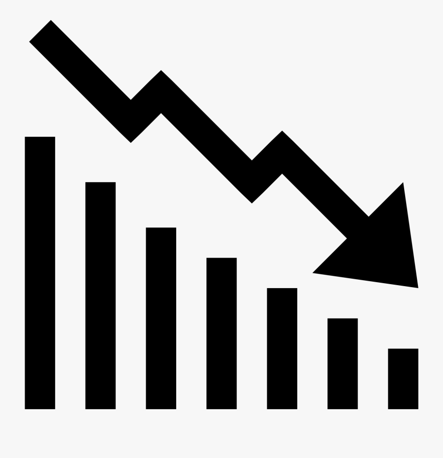 The Image Signifies A Graph - Increase And Decrease Icon, Transparent Clipart