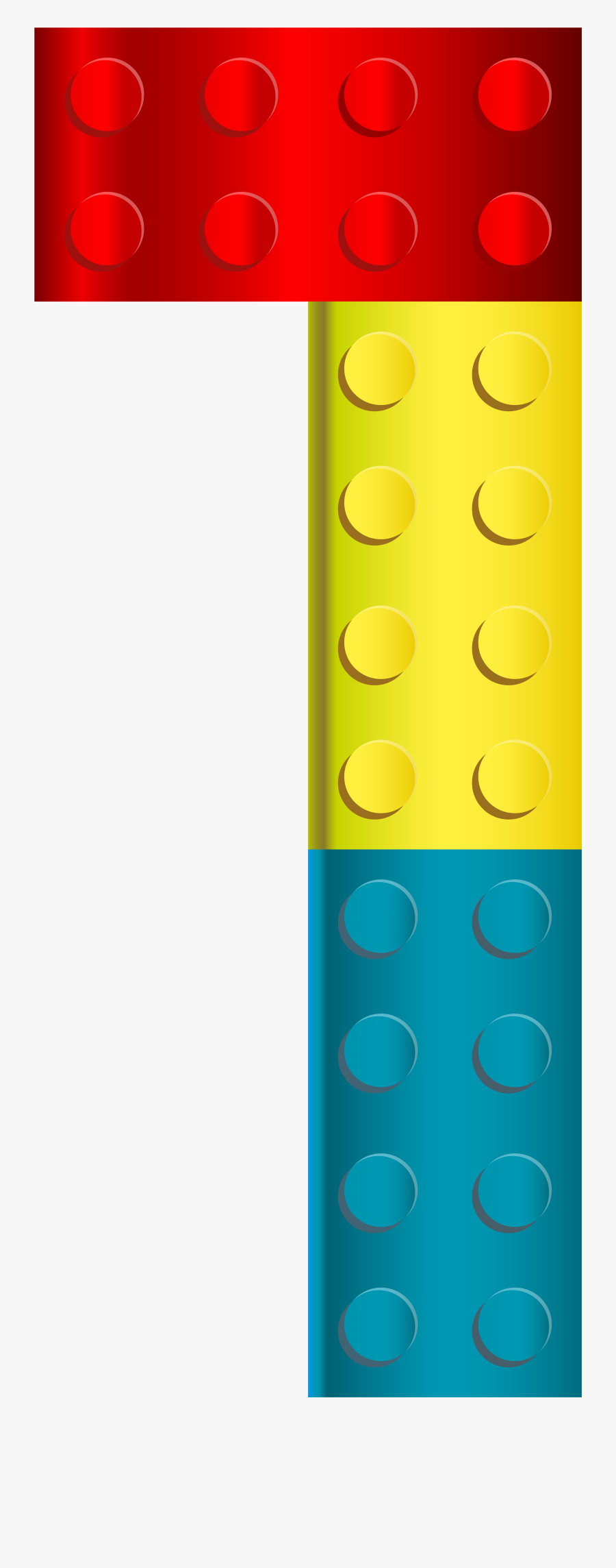 Clip Art Border Jpg Transparent - Lego Number One Png, Transparent Clipart