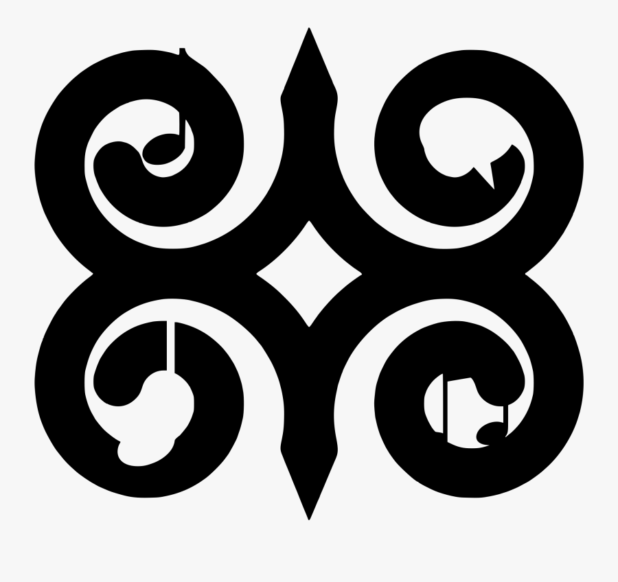 Monochrome Photography,text,symbol - Adinkra Symbols Download, Transparent Clipart