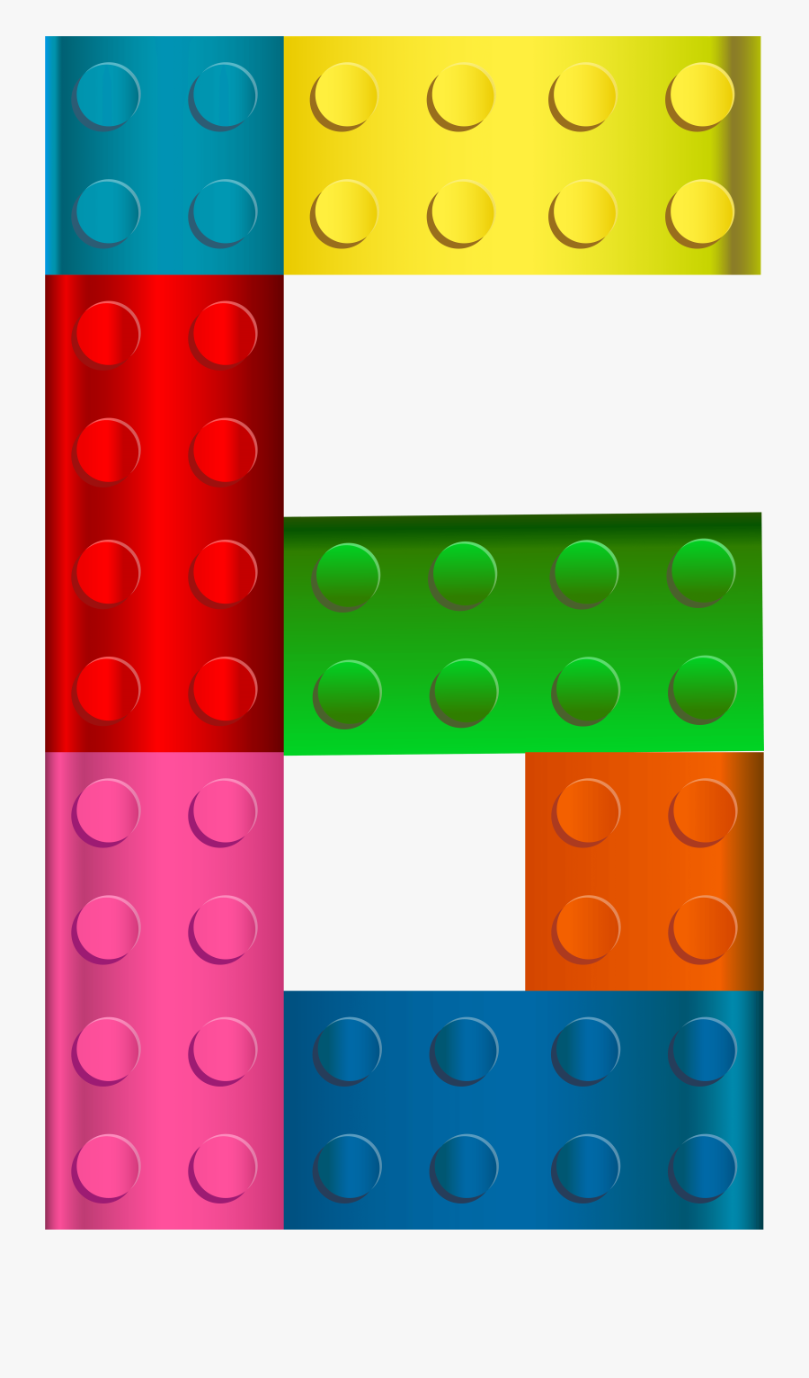 Lego Number Six Png Transparent Clip Art Image - Lego Number 6 Clipart, Transparent Clipart
