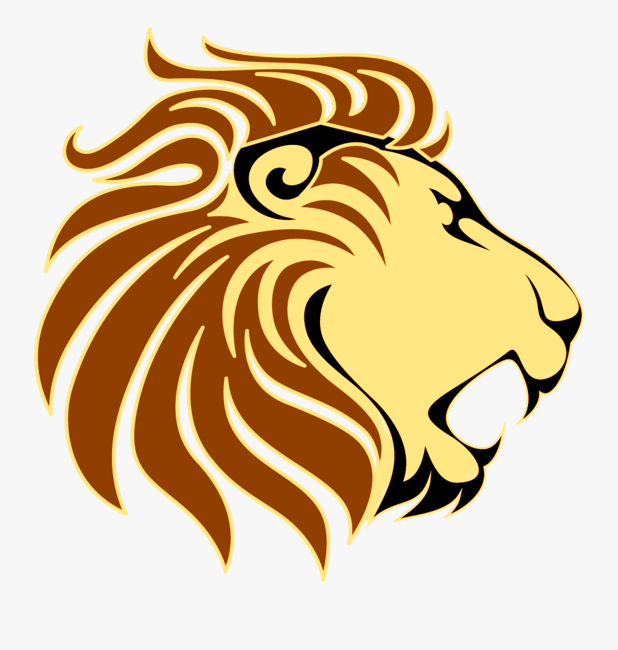 Lion Silhouette Vector - Alhambra High School Lions, Transparent Clipart