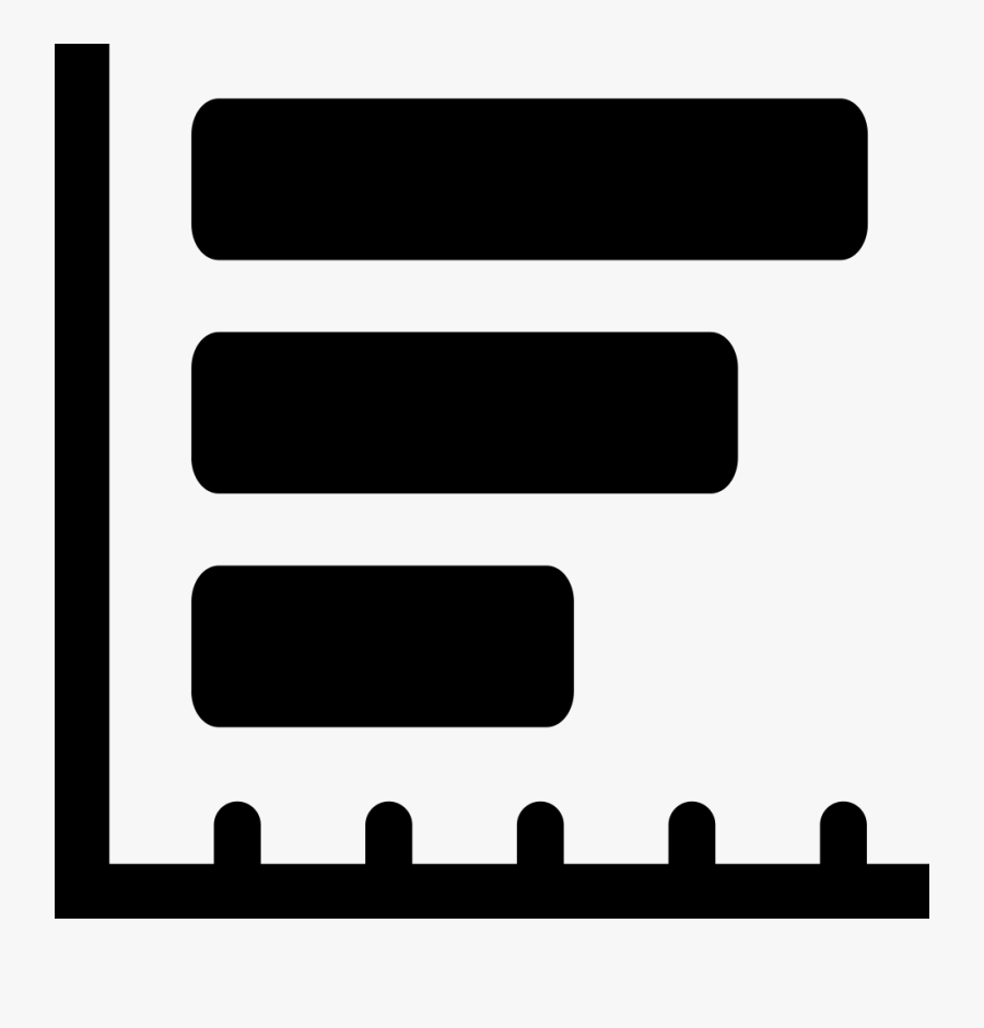 Horizontal Bars Graphic For Business Svg Png Icon Free - Horizontal Bar Chart Icon, Transparent Clipart