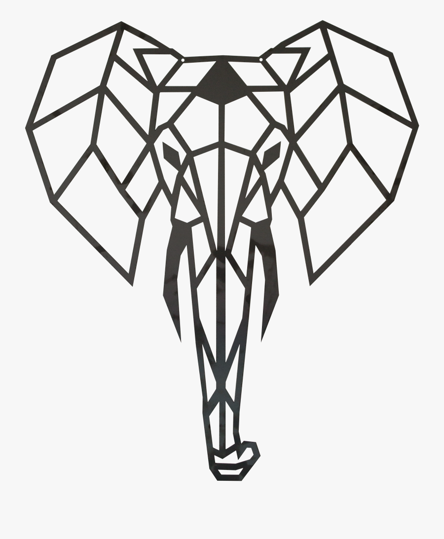 Steal Home Accessory Wall Hanging Elephant Clipart - Geometric Elephant Png, Transparent Clipart