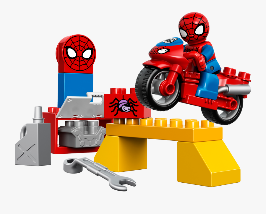 Spiderman Clipart Lego - Spiderman Duplo Lego Sets, Transparent Clipart