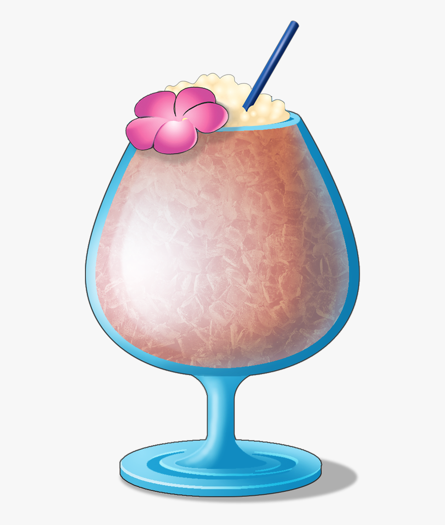 Sun Relaxing With Cocktail Clipart - Wine Glass, Transparent Clipart
