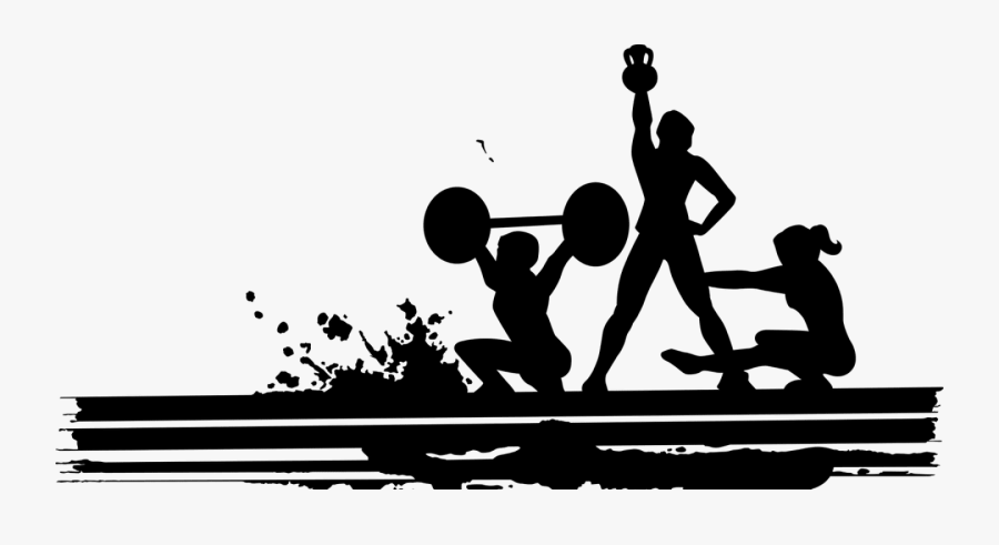 Silhouette Fitness Png, Transparent Clipart