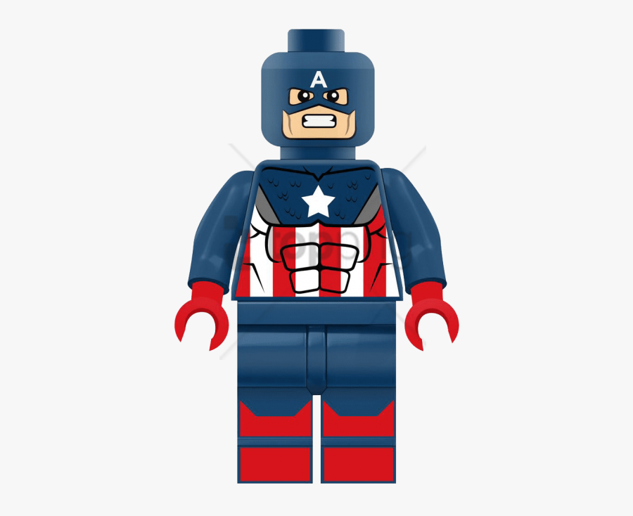 Lego Clipart Number - Captain America Lego Clipart, Transparent Clipart