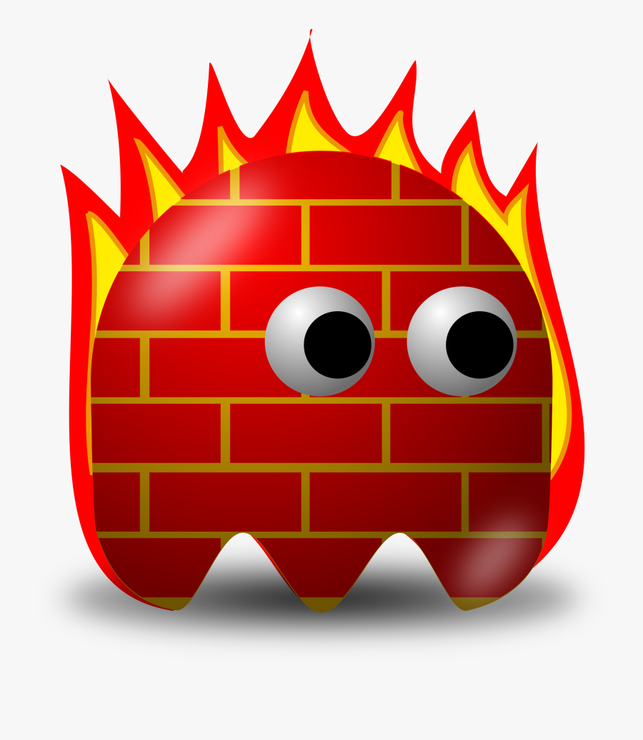 Fire Wall Clipart - Firewall Cartoon, Transparent Clipart