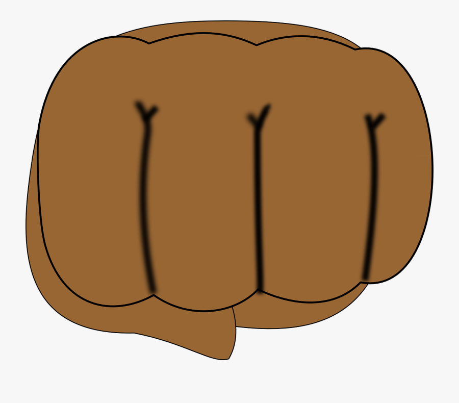 Brown Fist, Transparent Clipart