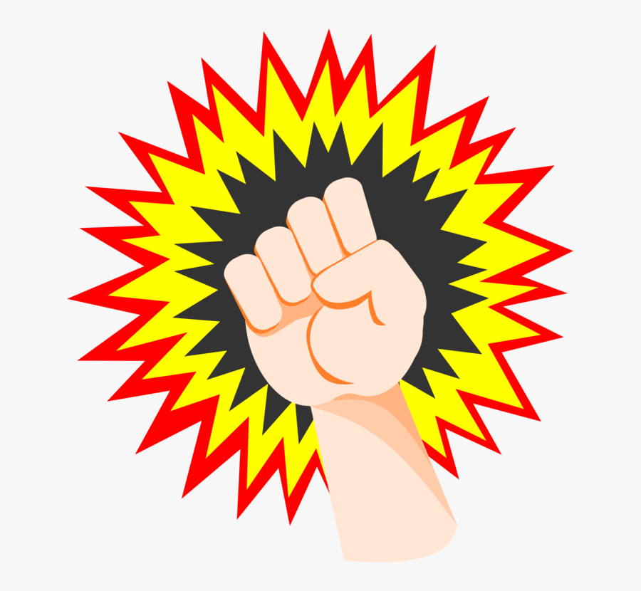 Strength Clipart Personal - Clenched Fist Cartoon Png, Transparent Clipart