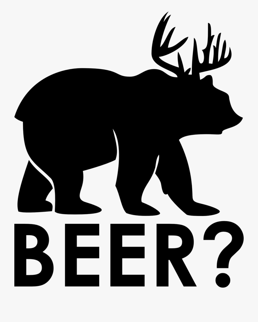 Transparent Antlers Clipart - Beer Bear, Transparent Clipart