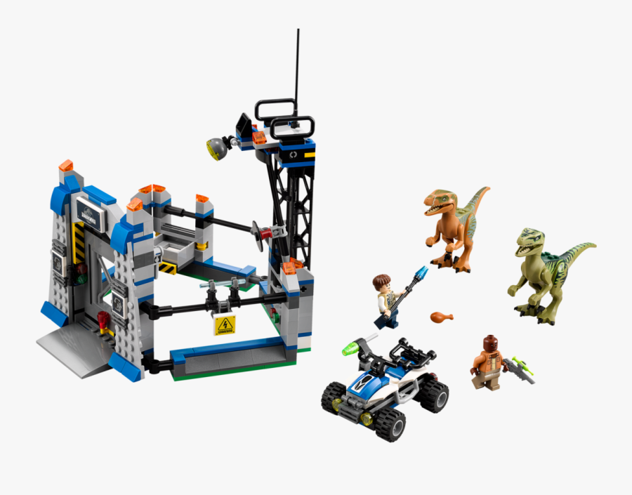 Clip Art Lego Raptor Escape Park - Lego Jurassic World Raptor Escape, Transparent Clipart