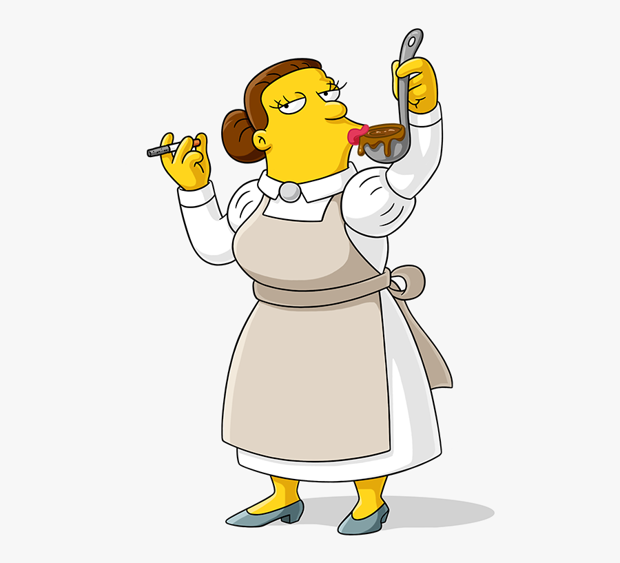 Clip Art Cafeteria Jpg Stock - Simpsons Lunch Lady Doris, Transparent Clipart