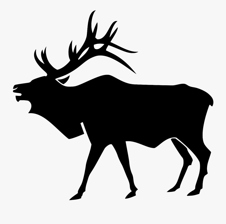 Illegal Antler Hunting A Deadly Game For Elk - Elk Silhouette, Transparent Clipart