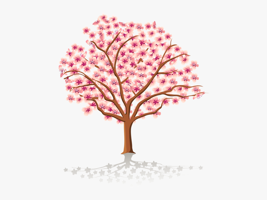 Apple Blossom Tree Cartoon, Transparent Clipart