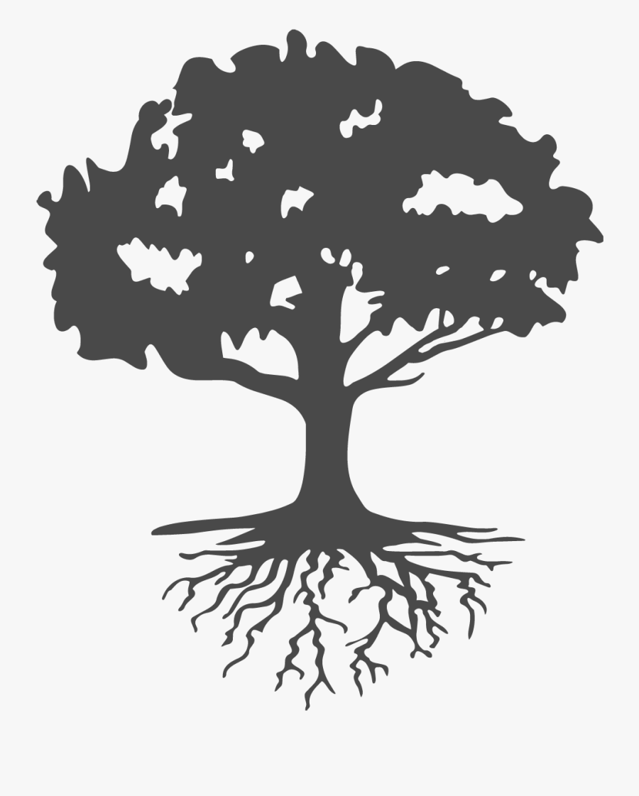 Roots Clipart Landscaping Look At Life Differently- - Tree With Roots Silhouette, Transparent Clipart