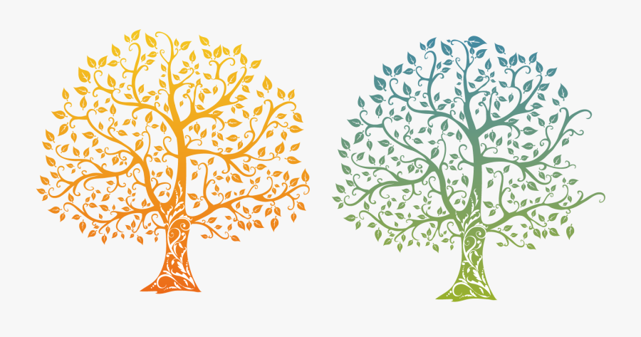 Life Family Gradient Of Tree Drawing Clipart - Health And Wellbeing Tree, Transparent Clipart