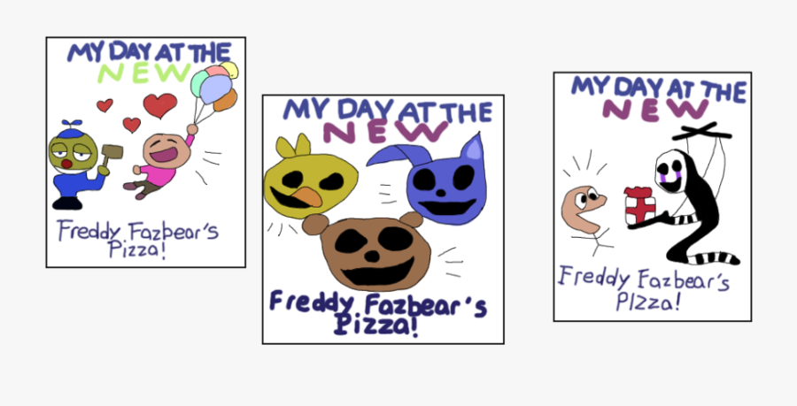 Fnaf 2 Drawings On The Wall Clipart Five Nights At - Fnaf Kids Drawings, Transparent Clipart