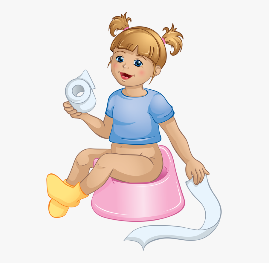 Personnages Illustration Individu Personne Girl Sitting - Girl Potty Training Clipart, Transparent Clipart