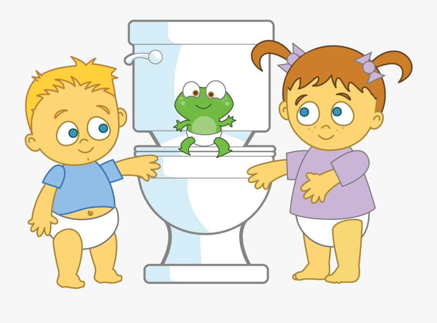 Toddler Clipart Boy Potty - Cartoon, Transparent Clipart
