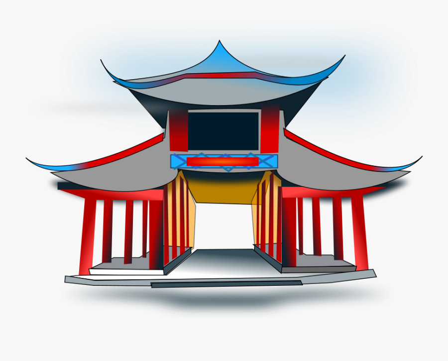 Restaurant Clipart Restaurant Building - Chinese Temple Clipart, Transparent Clipart