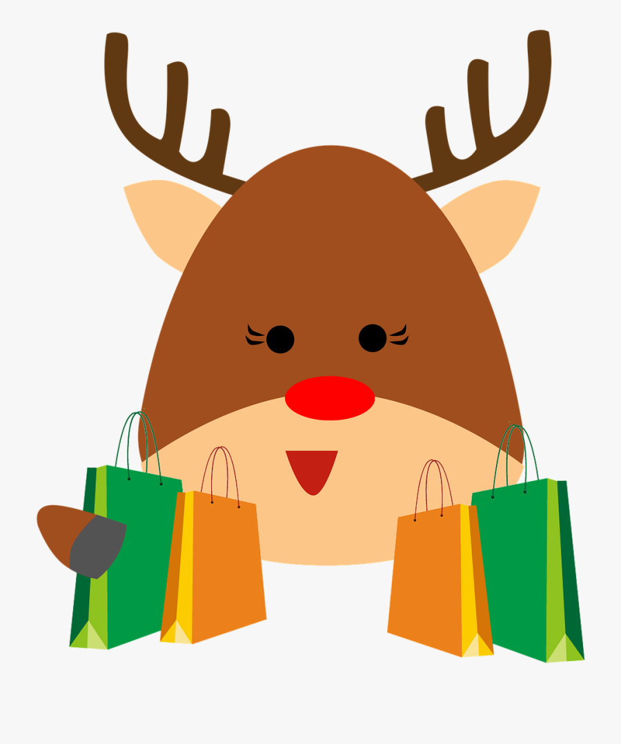 Transparent Christmas Antlers Png - Reindeer, Transparent Clipart