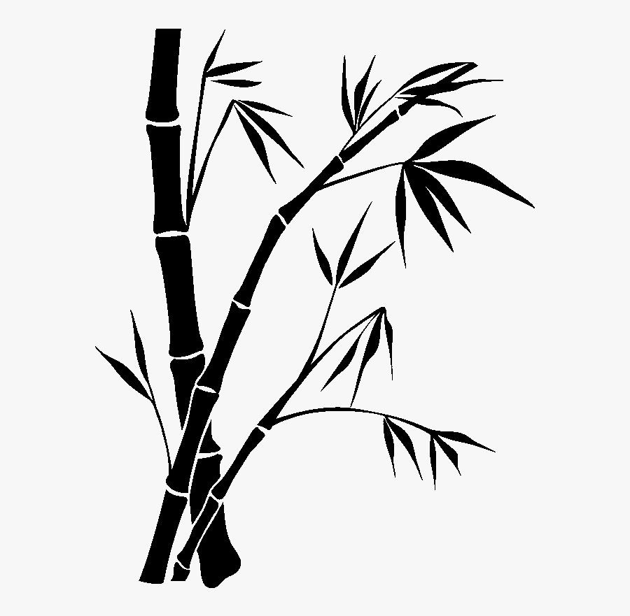 Bamboo Painting Transprent Png - Bamboo Tree Clipart Black And White, Transparent Clipart