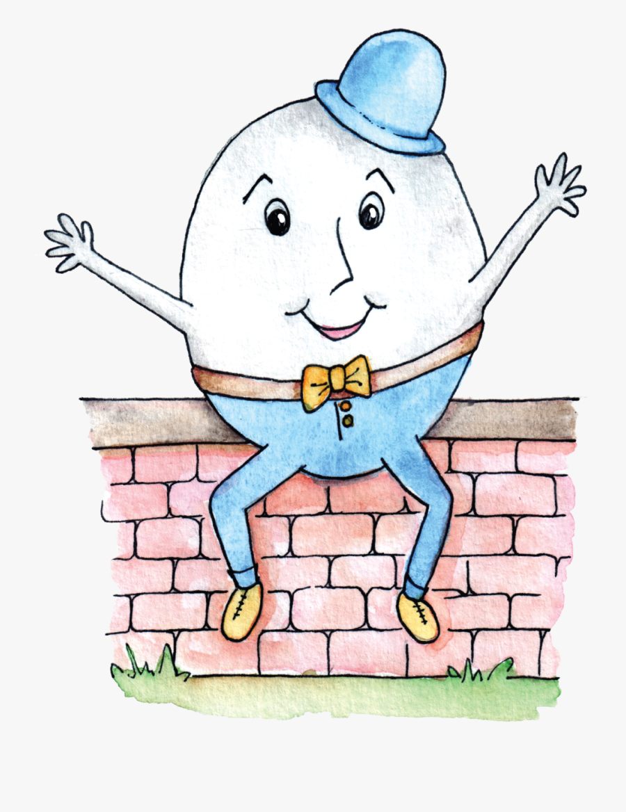 Answering The Early Entry - Humpty Dumpty Nursery Rhyme Clip Art, Transparent Clipart