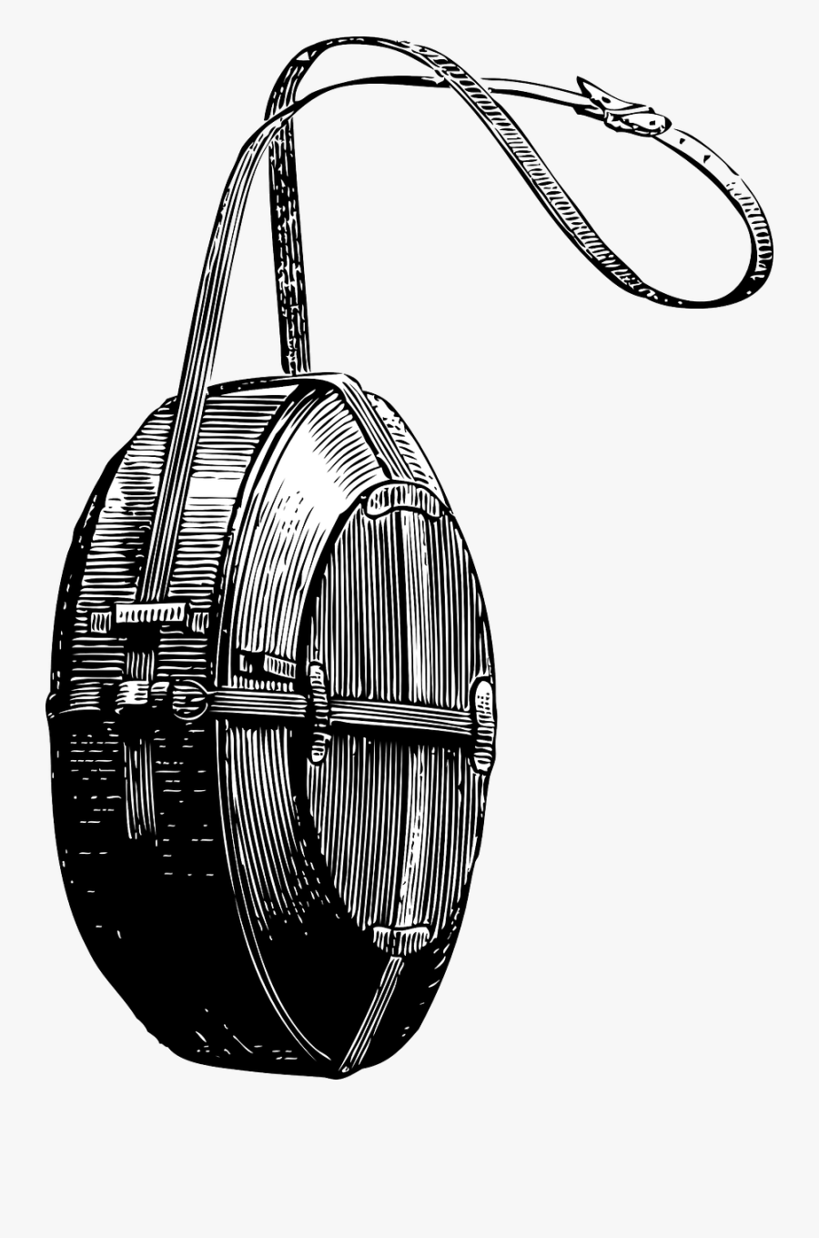 Canteen - Draw A Water Canteen, Transparent Clipart