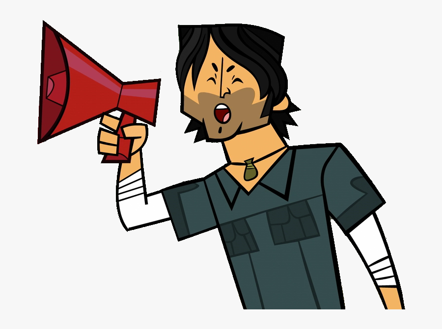 Transparent Megaphone Clipart Png - Total Drama Chris Png, Transparent Clipart