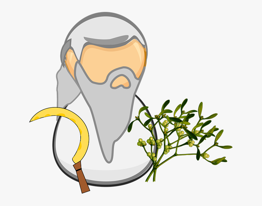 Celtic Comic Characters Druid Gold Golden - Druide Comic, Transparent Clipart