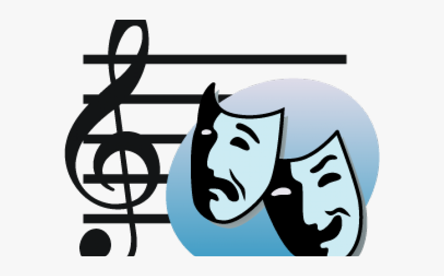 Mirror Clipart Drama - Music And Drama Logo, Transparent Clipart